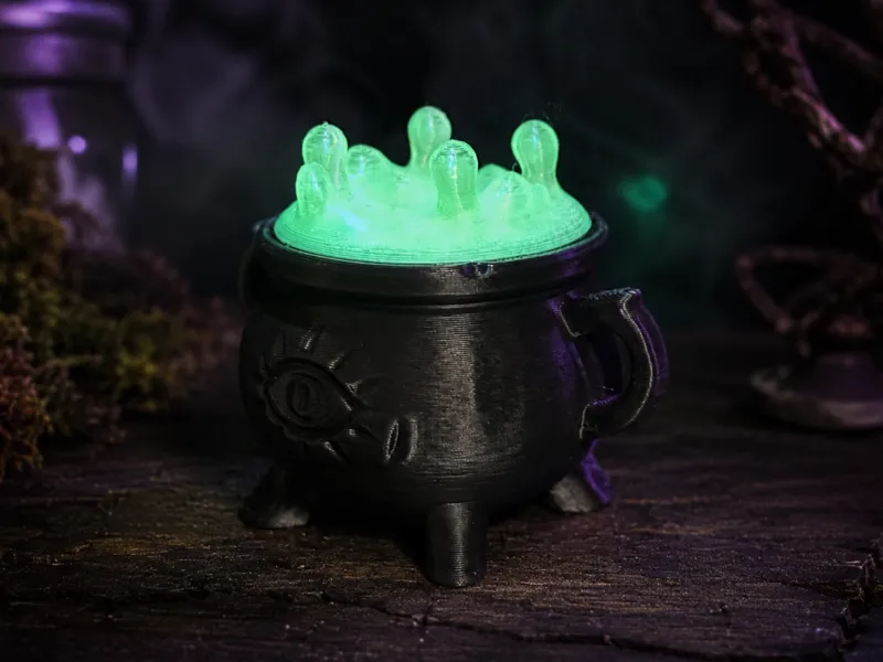 Mini Caldero de Halloween - Impresión Sencilla