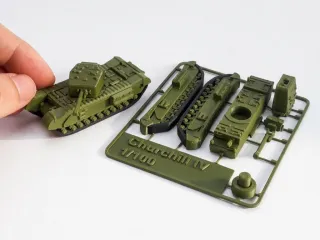 Churchill IV tank kit card