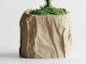 Crumbled Paper Pot – Now Available in Square Form!