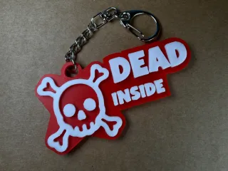 Dead Inside Keychain