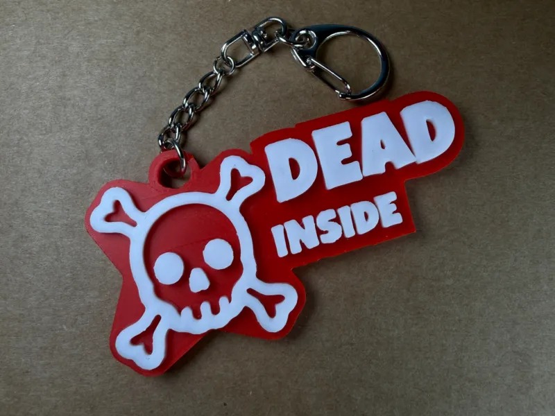 Dead Inside Keychain