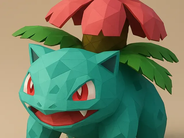 #003 Venusaur – Low Poly Pokémon