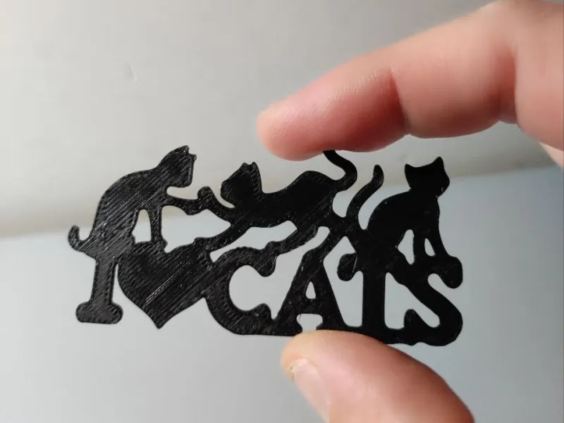 Silhouette Ich liebe Katzen