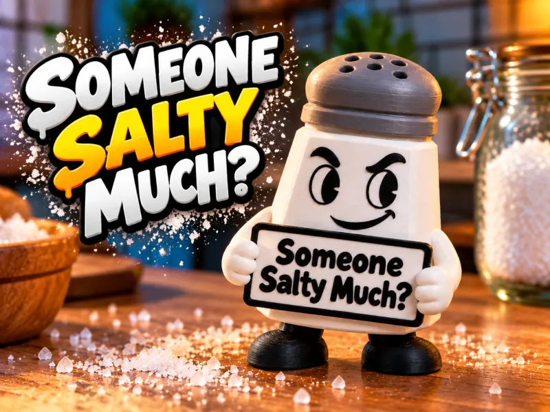 Someone Salty Much Figuur - Grappig - Humor