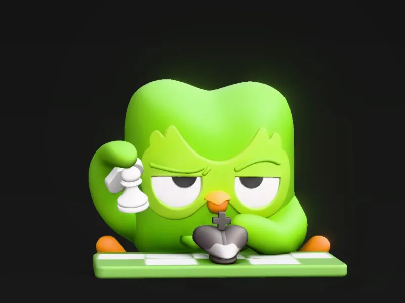Duolingo Playing Chess