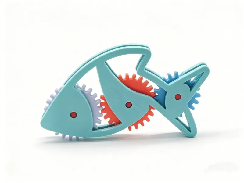 Giocattolo per l'allenamento manuale dei bambini – Pesce con ingranaggi dinamici
