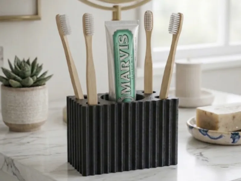 Toothpaste and Toothbrush Holder