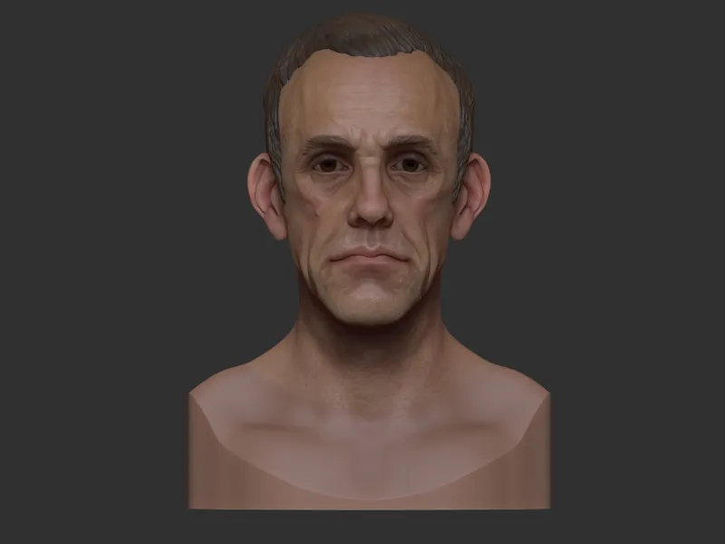 Christopher Lloyd bust 3D print model