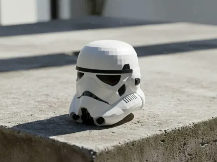 Star Wars | Casque de Stormtrooper | Low Poly