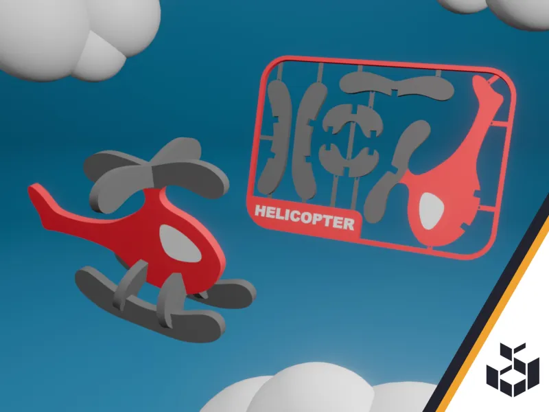 Cute Helicopter Kit Card | CFS Ready