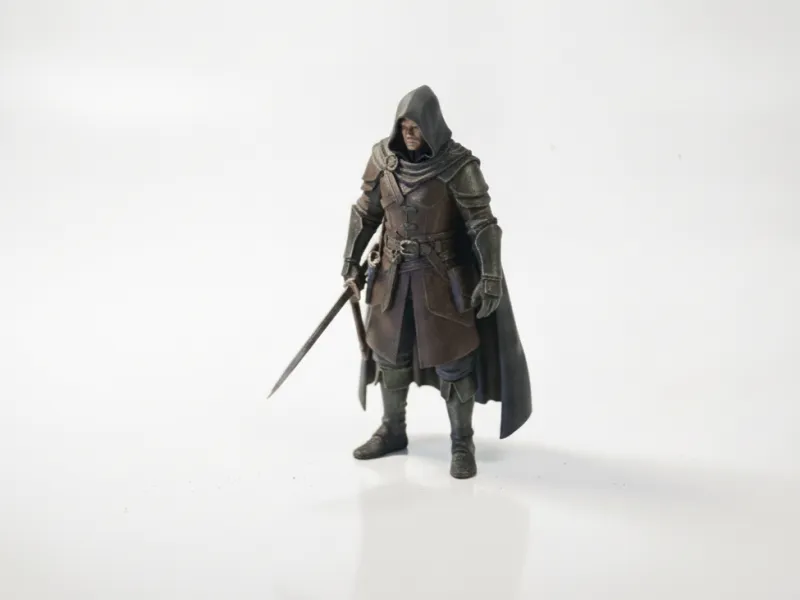 Statuetta di Cavaliere Medievale Fantasy Stampabile in 3D