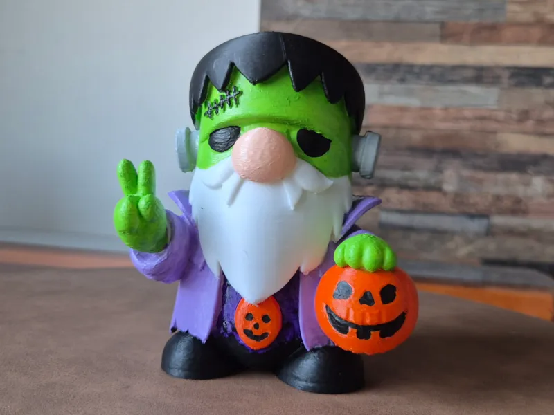 Gnome Frankeinstein decoración Halloween
