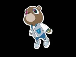 Kanye’s iconic Dropout Bear lightbox