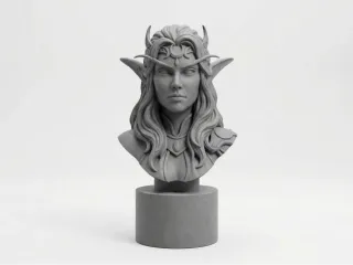 Tyrande Whisperwind statue - World of Warcraft