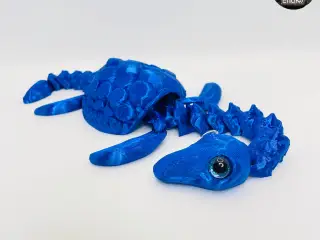 Lucky Plesiosaurus Turtle - Swappable Shell - Articulated