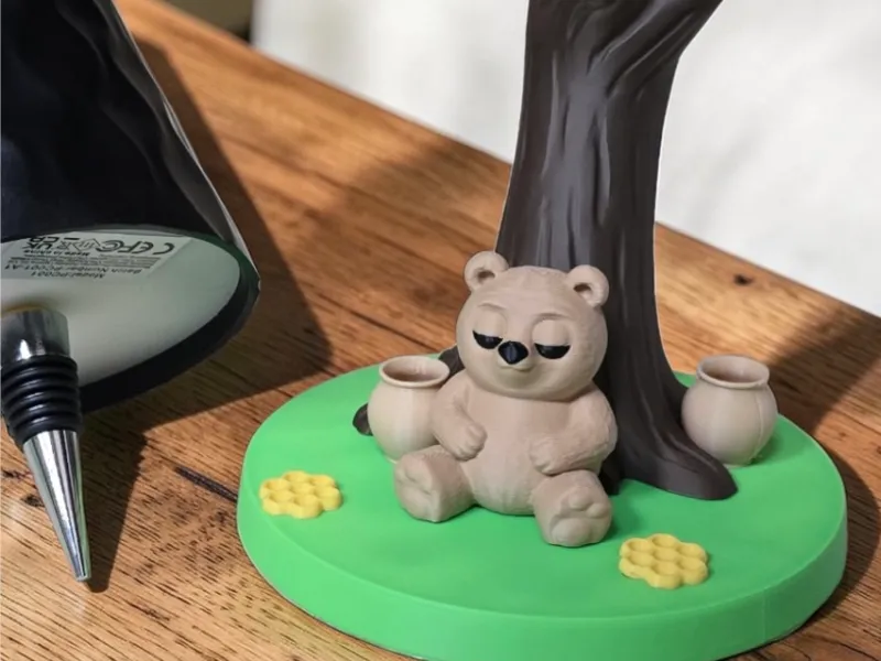 Compagnon de lampe Ours endormi