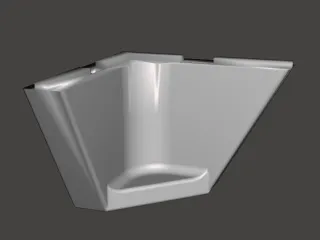 2020 PROFIL ECKFUSS 70MM + GUMMIDÄMPFER AUSSPARUNG