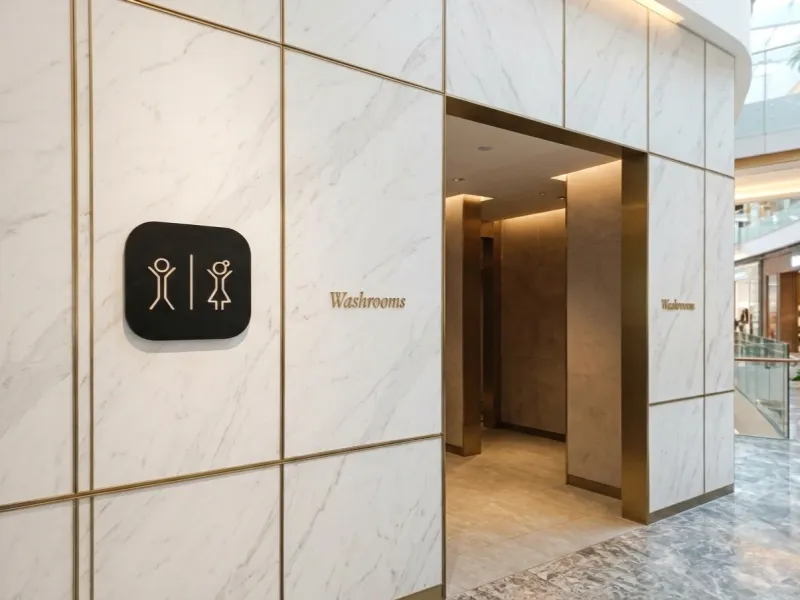 Toilet Sign – 3D Printed Bathroom Door Sign