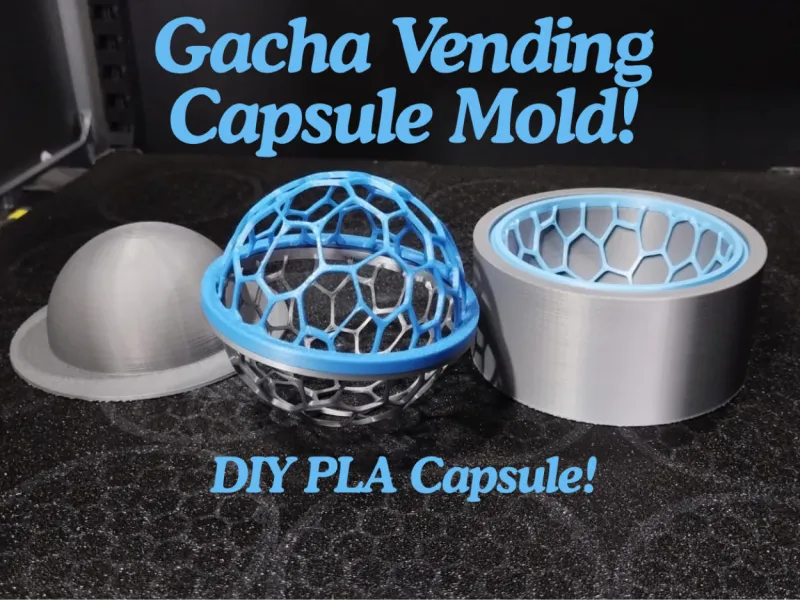 MOLDE DE CAPSULAS PARA MÁQUINAS EXPENDEDORAS GACHA