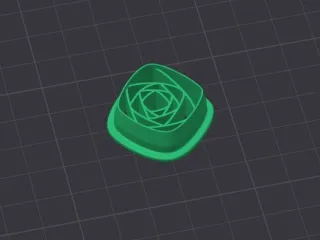 SQUARE ROSE CLAY CUTTER