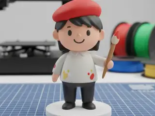 ARTIST FIGURINE