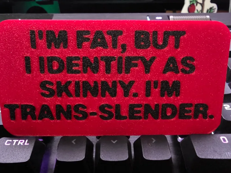 Funny sign fat but skinny