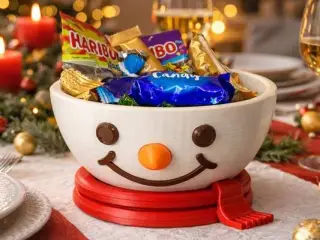 Snowman Bowl – Winter Smiles for Your Table ⛄✨