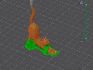 Stretching cat