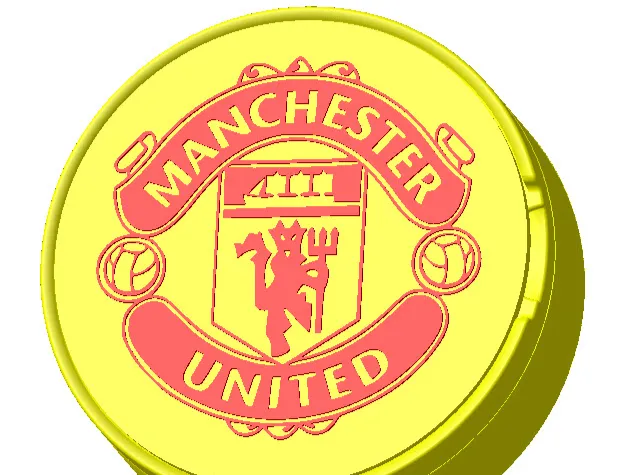 Snus-Container Manchester United Logo