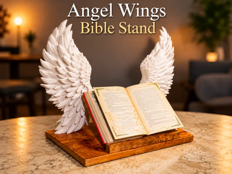 Soporte para Biblia con Alas de Ángel