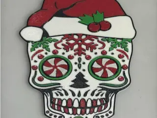 Christmas Candy Skull