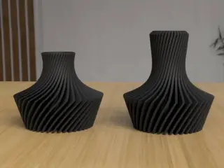 Modern Spiral Vases