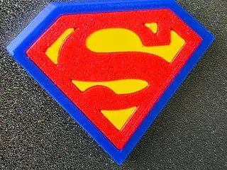 Superman Logo Fridge Magnet - Multipart, no CFS needed