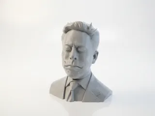 Elon Musk Bust Celebrity Portrait 3D Printable