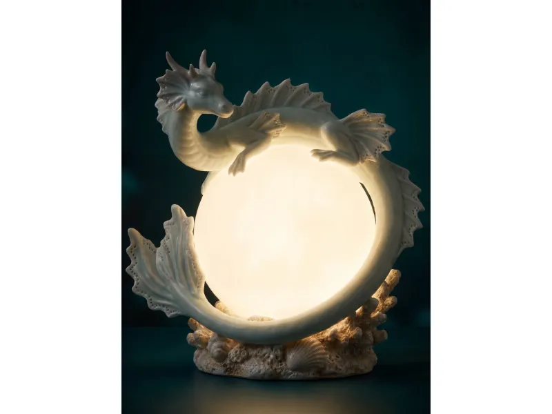 Sea Dragon Moon Lamp | Fantasy Ocean Dragon LED Night Light