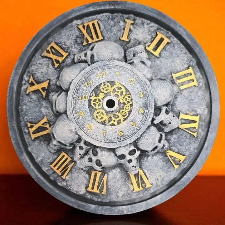 Gothic Skull Clock