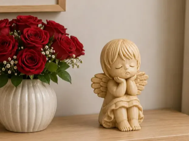 Cute Sleeping Angel STL File for 3D Printing
