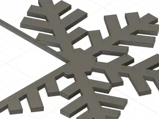 snow flake dooe frame decor
