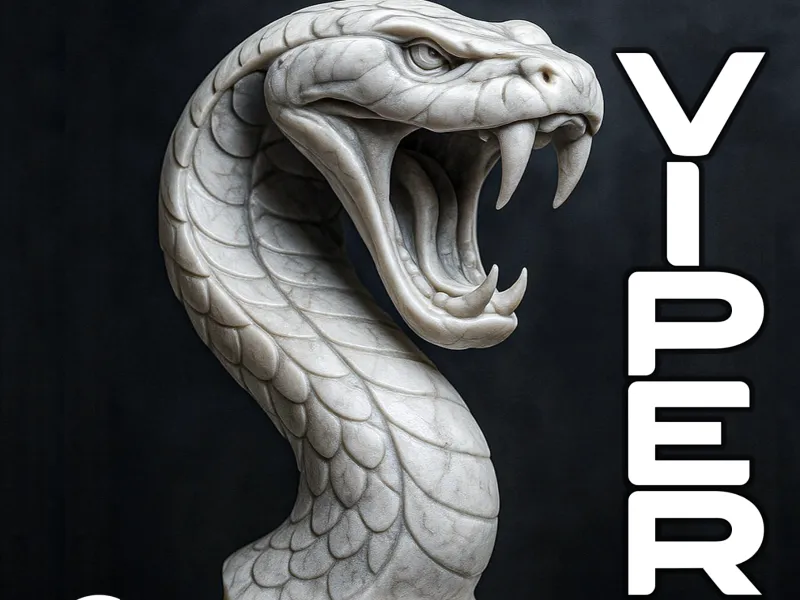 Viper Bust Model