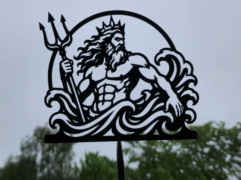 Poseidon 2D Wandkunst