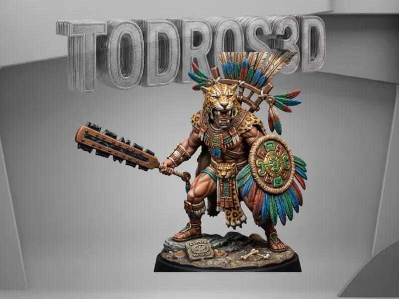 Guerrero_Jaguar_Azteca_Exaltado_con_Estandarte