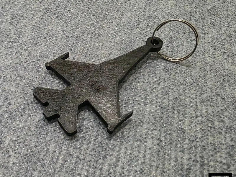F-16 Fighting Falcon Keychain Silhouette