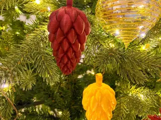 Modern Acorn Christmas Tree Ornament