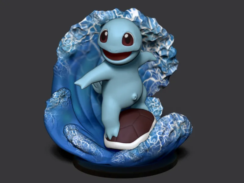surfing squirtle creality print 0.12 high quality