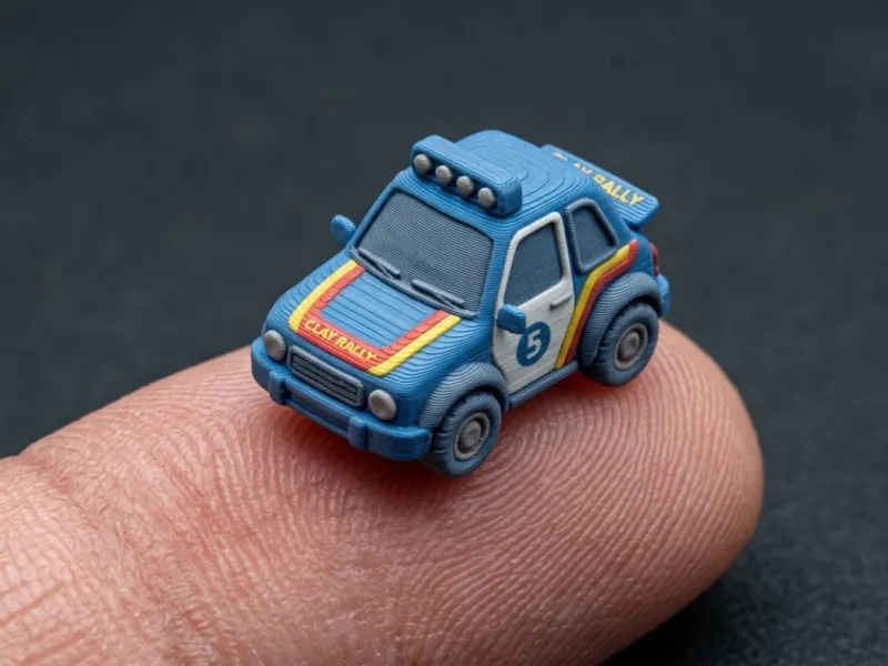 mini rally car 3d model