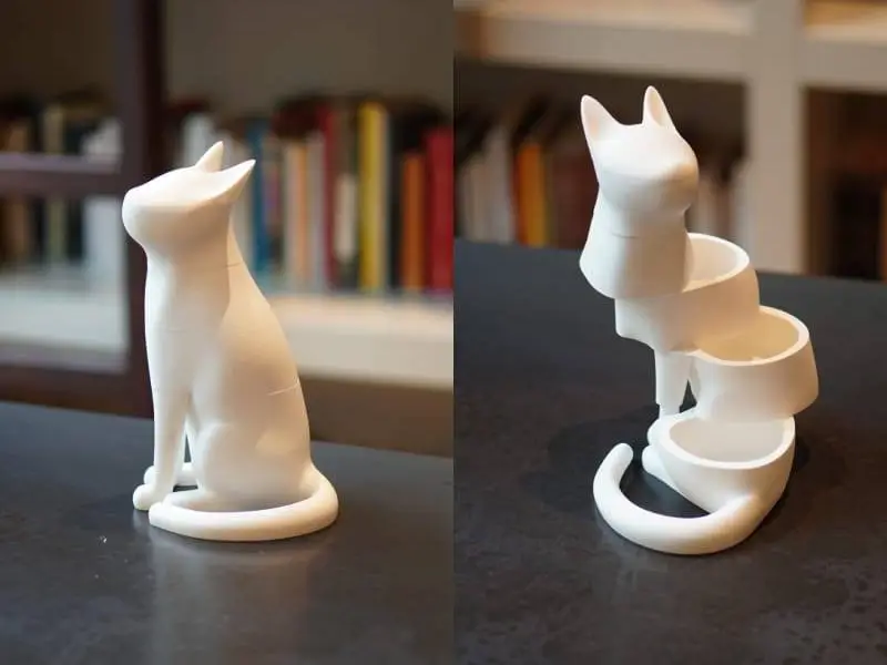 Articulated Jewelry Box, Desk Organizer & Decoration Cat