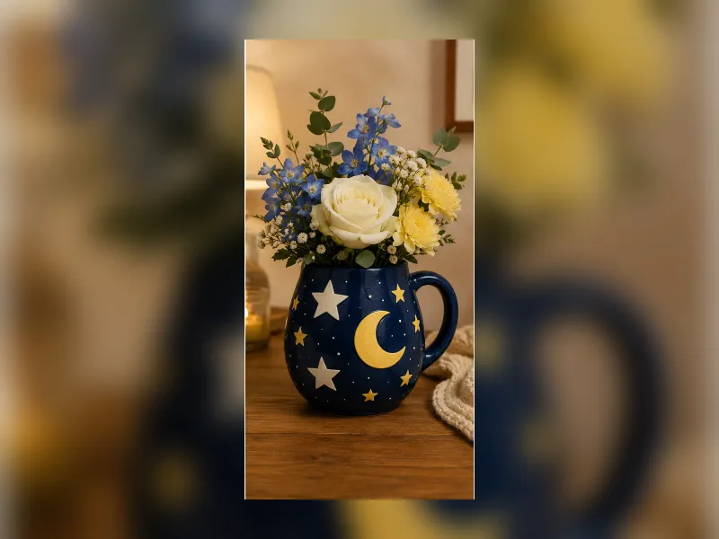 Wazon Ceramic Lotus Art Vase