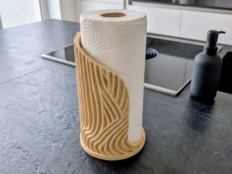 Elegant Wave Paper Towel Holder – Modern Kitchen Decor