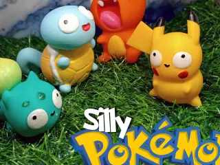 Silly Pokémon Set, Pikachu Charmander Bulbasaur Squirtle