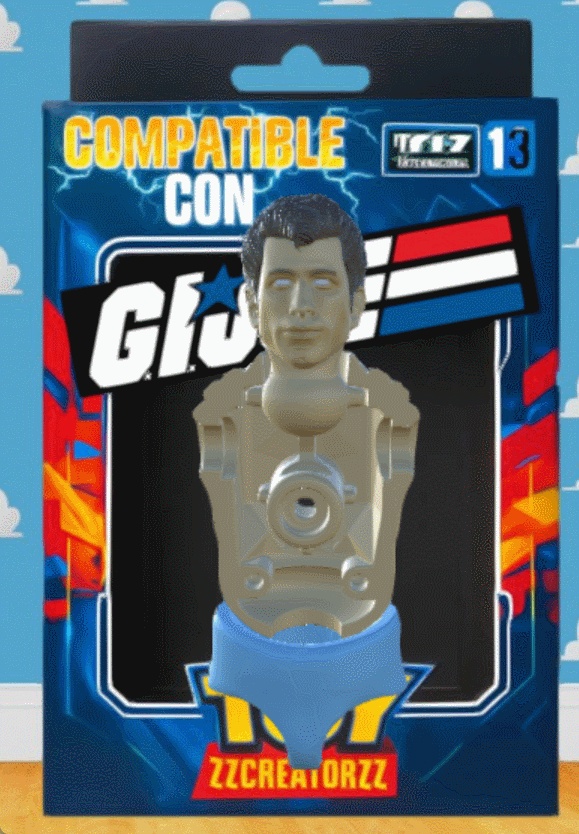 CABEZA  JHON TRAVOLTA DANNY ZUKO-1 GG